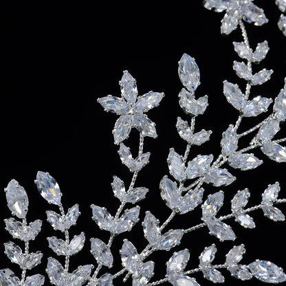 Cubic Zirconia Bridal Hair Comb – Luxury Wedding Headpiece for Bride, Prom & Party