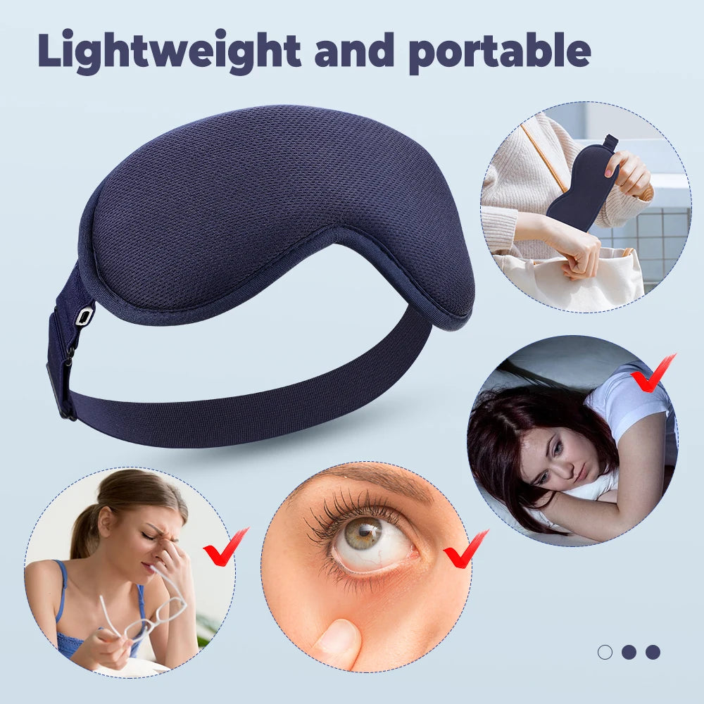 Electric Steam Eye Mask | 3D Heat & Vibration Massage | Origin Zero