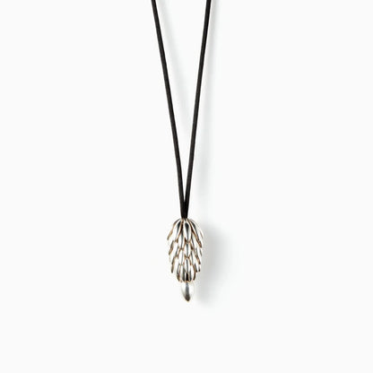 Brass Wheat Tassel Pendant Necklace | Origin Zero