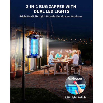 Minimoon Bug Zapper | 4200V Dual LED Mosquito Trap | Origin Zero