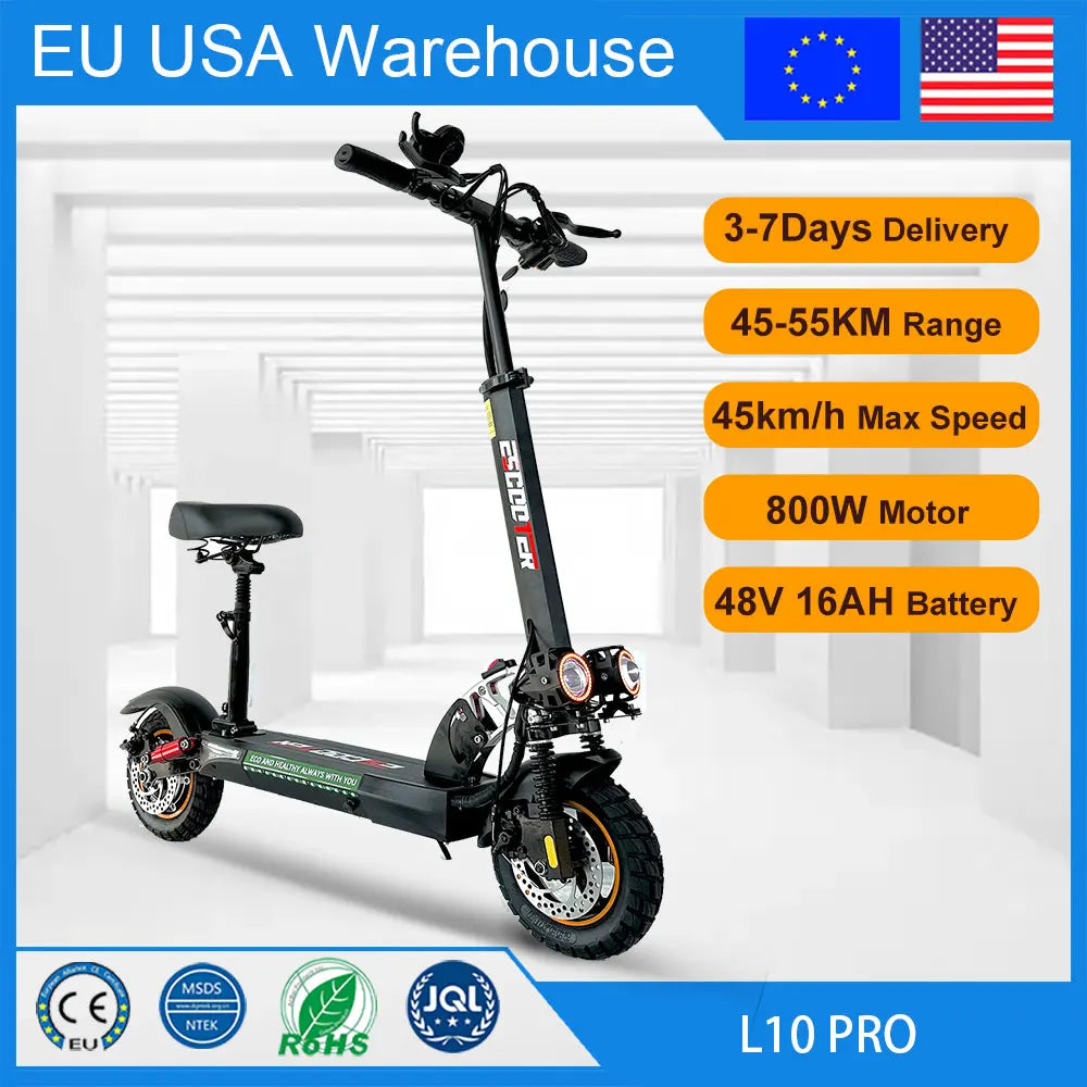 800W Electric Kick Scooter L10 Pro | 45KM/H, Off-Road, 55KM Range | Origin Zero