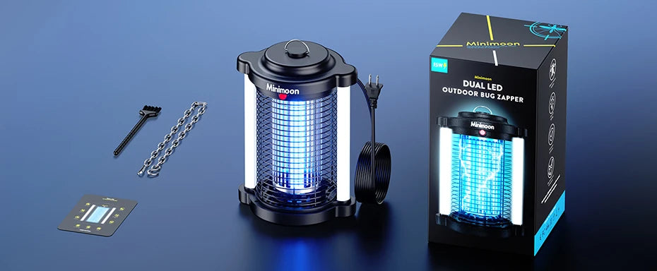 Minimoon Bug Zapper | 4200V Dual LED Mosquito Trap | Origin Zero