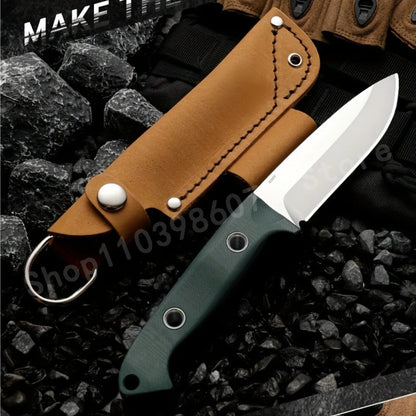 BM162 Fixed Blade Straight Knife – D2 Steel Blade, G10 Handle – EDC Outdoor Camping Survival & Emergency Knife