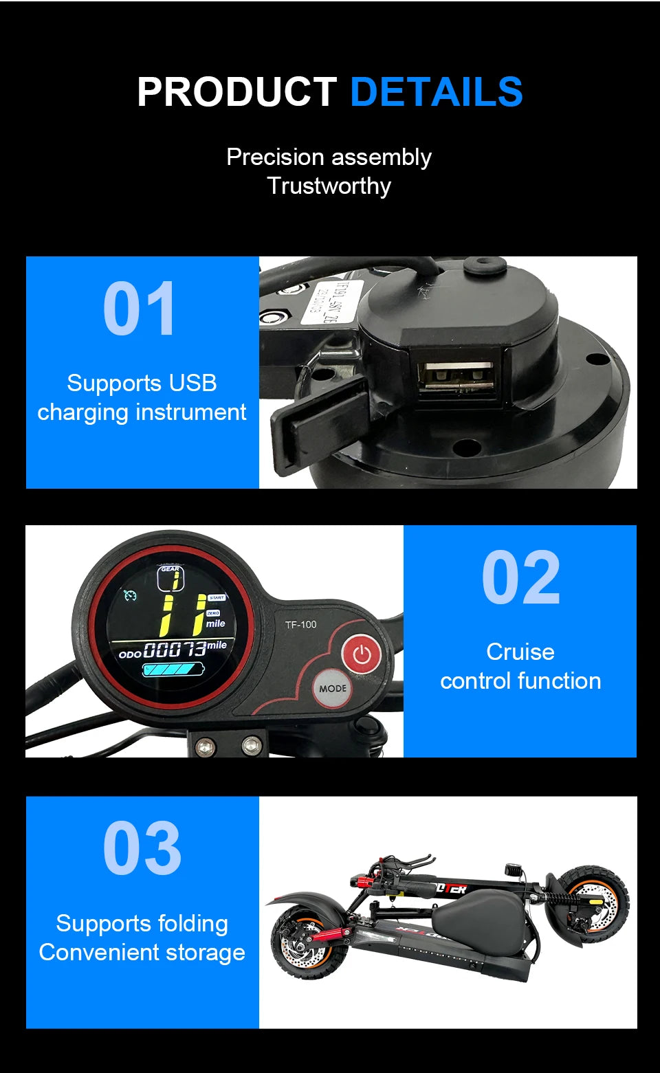 800W Electric Kick Scooter L10 Pro | 45KM/H, Off-Road, 55KM Range | Origin Zero