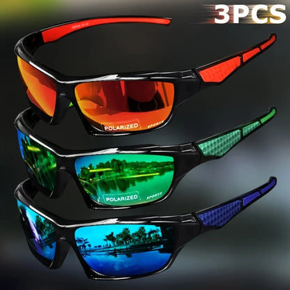 Sports Polarized Sunglasses for Men Lightweight Night Vision Male Shades Cycling Driving Fishing Fashion Mirror Sunglass