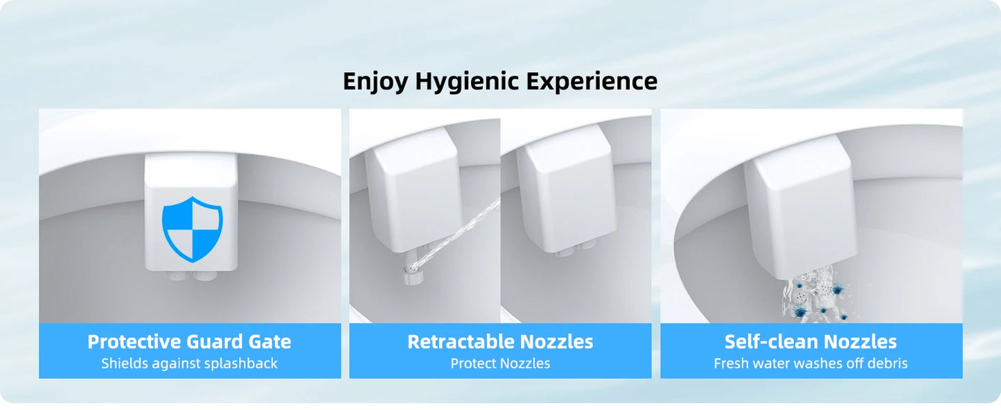 Hot & Cold Bidet Attachment | Dual Nozzle, Adjustable Pressure, Non-Electric | Origin Zero
