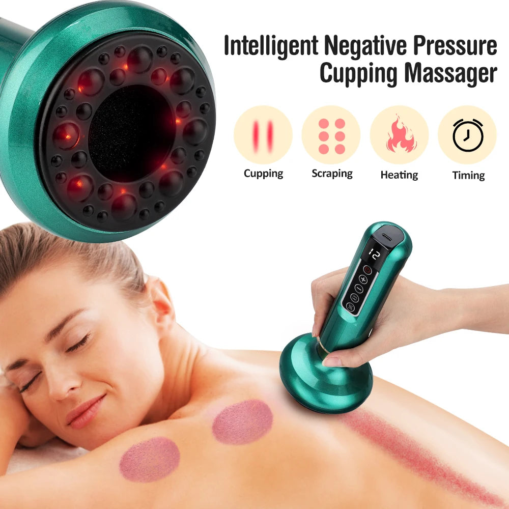 Electric Vacuum Cupping Device | 12-Level Infrared Massage | Origin Zero