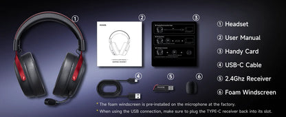 Pro Wireless Gaming Headset | 7.1 Surround & 250Hr Battery | Origin Zero