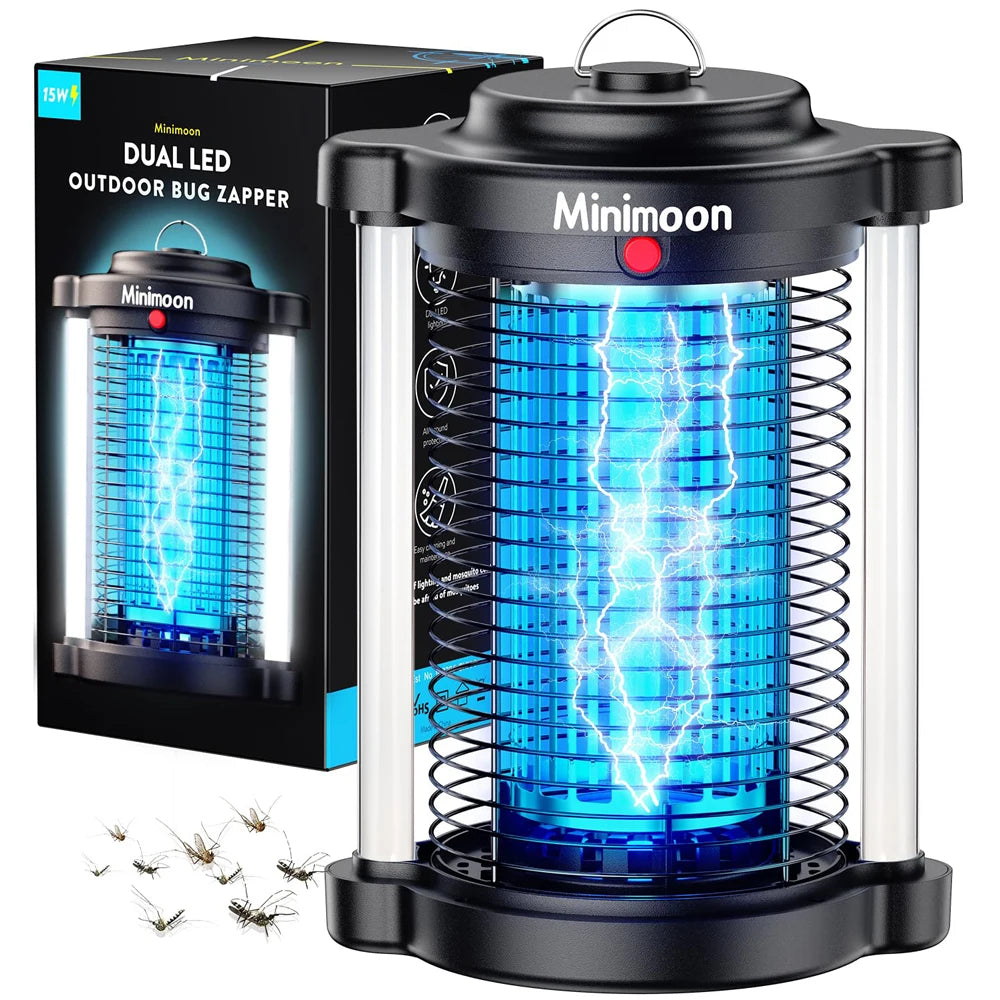 Minimoon Bug Zapper | 4200V Dual LED Mosquito Trap | Origin Zero
