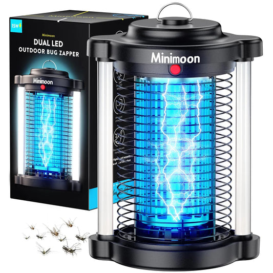 Minimoon Bug Zapper | 4200V Dual LED Mosquito Trap | Origin Zero