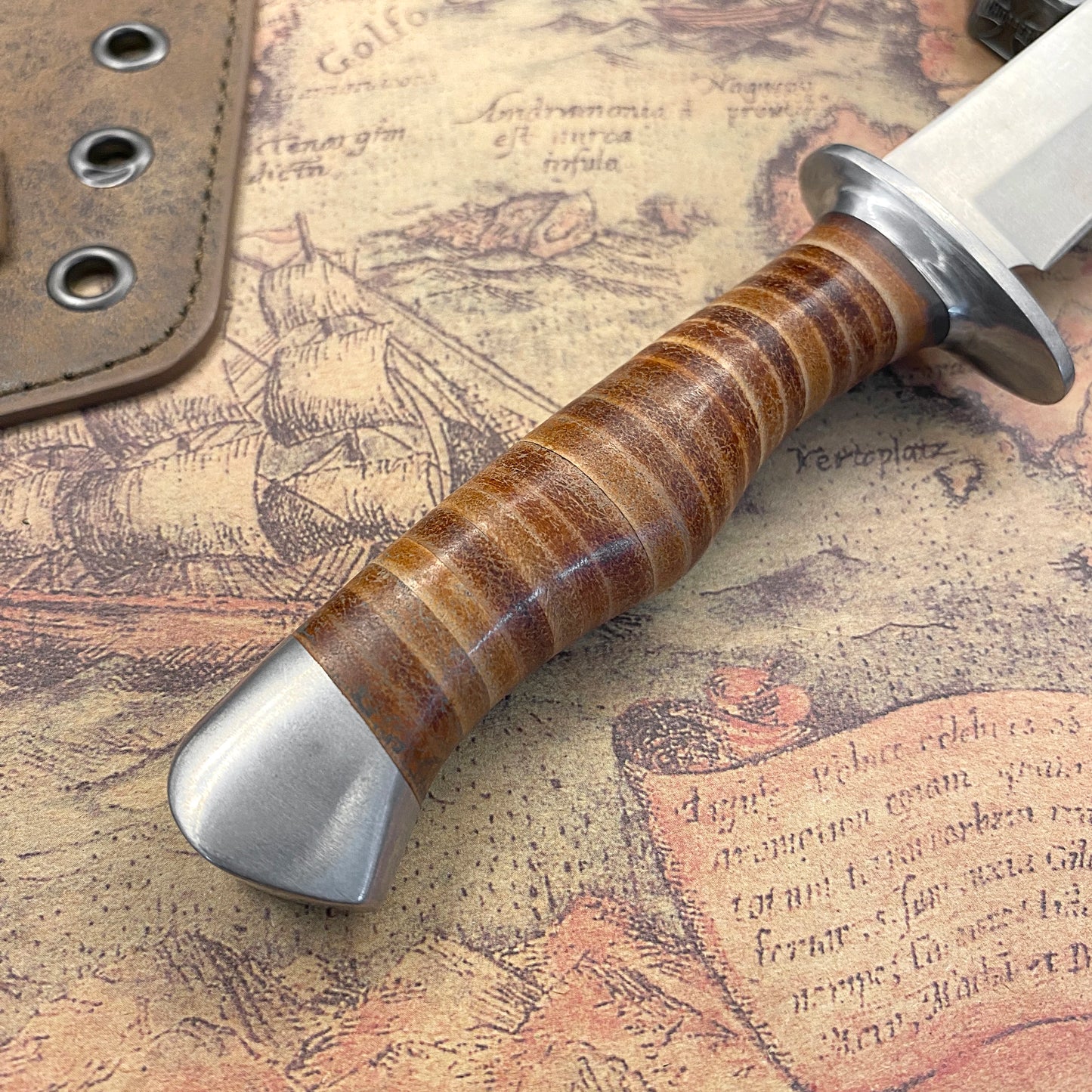 Outdoor tactical hunting knife, a pocket knife for camping, wilderness survival and daily carry.