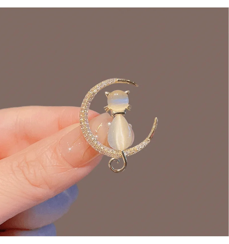 Luxury Zircon Flower Brooches | For Women | Floral Leaf Lapel Pins | Corsage Jewelry | Origin Zero