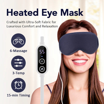 Electric Steam Eye Mask | 3D Heat & Vibration Massage | Origin Zero