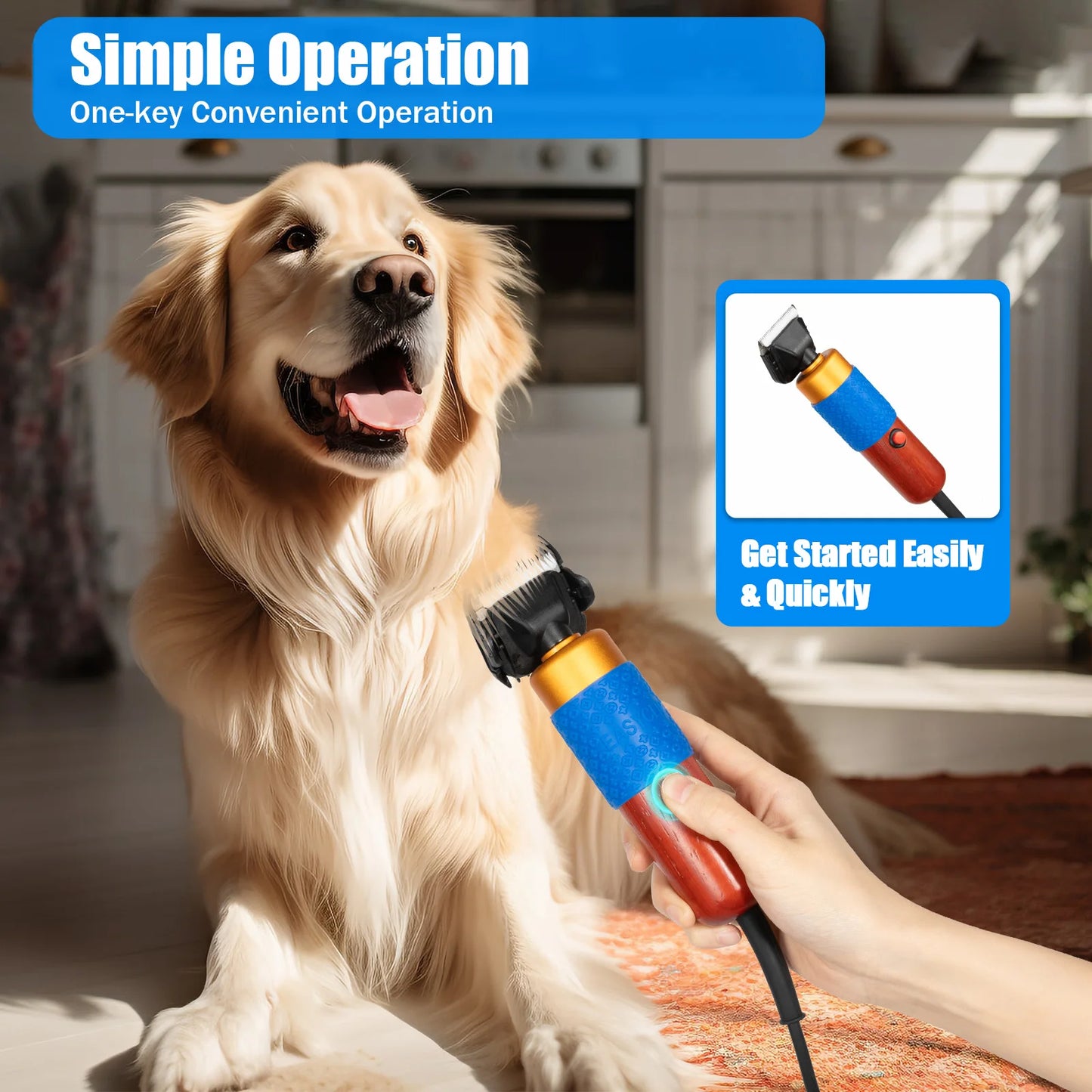 36W Electric Animal Shearing Clipper | Sheep, Goat, Dog & Pet Grooming | Origin Zero