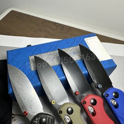 BM 565 Multi-color Nylon Handle Portable Folding Knife D2 Steel Blade Outdoor Camping Tactics EDC Hunting Knife Men's Gift