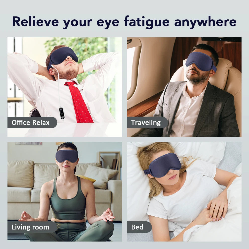 Electric Steam Eye Mask | 3D Heat & Vibration Massage | Origin Zero
