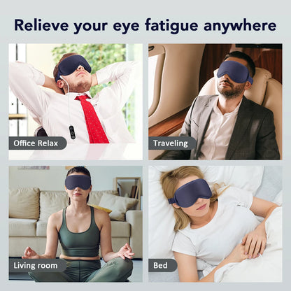 Electric Steam Eye Mask | 3D Heat & Vibration Massage | Origin Zero