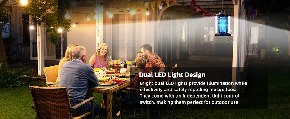 Minimoon Bug Zapper | 4200V Dual LED Mosquito Trap | Origin Zero