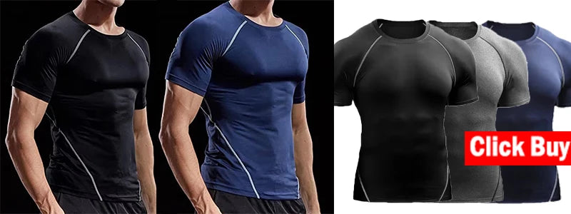 Men’s Long Sleeve Compression Rashguard – Quick-Dry Striped Running Shirt for Gym, Bodybuilding & Fitness – Sizes M–XXXL