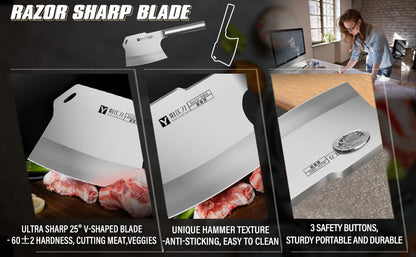 Butcher Special Axe | Chopping Bone Knife |  Splitting Knife For Restaurant | kitchen Bone cutting knife