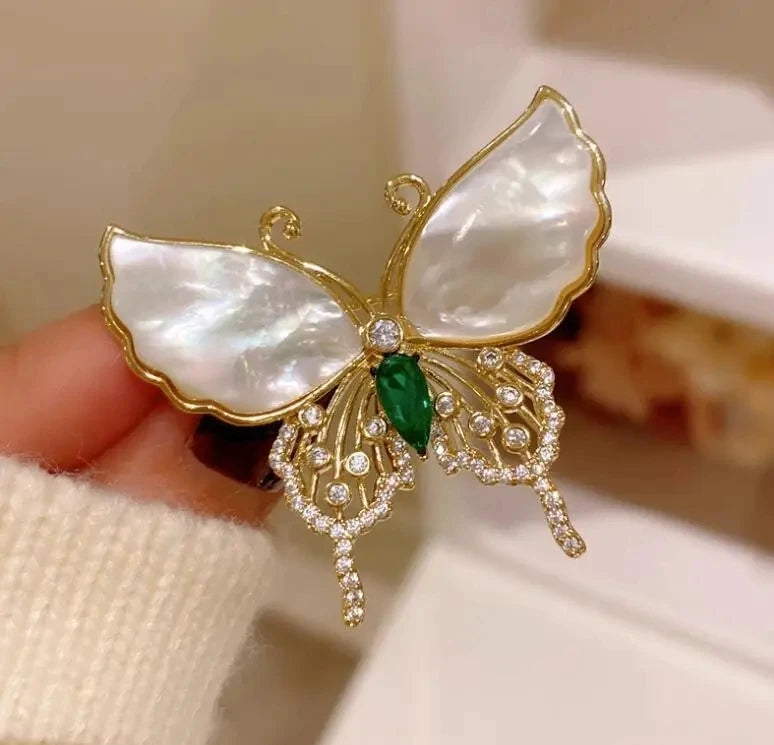Luxury Zircon Flower Brooches | For Women | Floral Leaf Lapel Pins | Corsage Jewelry | Origin Zero