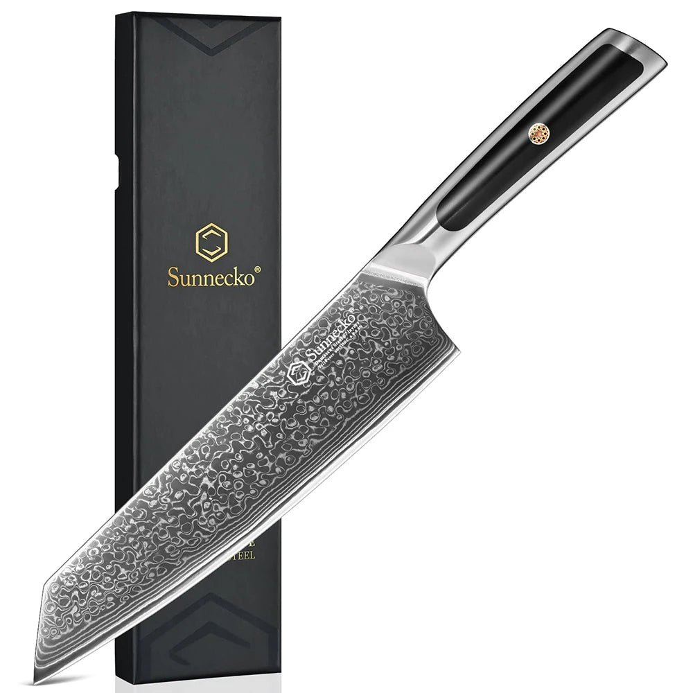 Sunnecko Damascus Chef's Knives 1-7PCS/Set High Carbon VG10 Steel Meat Cutting Knife Ultra Sharp Utility Slicing Kitchen Knife