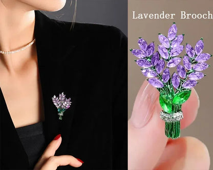 Luxury Zircon Flower Brooches | For Women | Floral Leaf Lapel Pins | Corsage Jewelry | Origin Zero