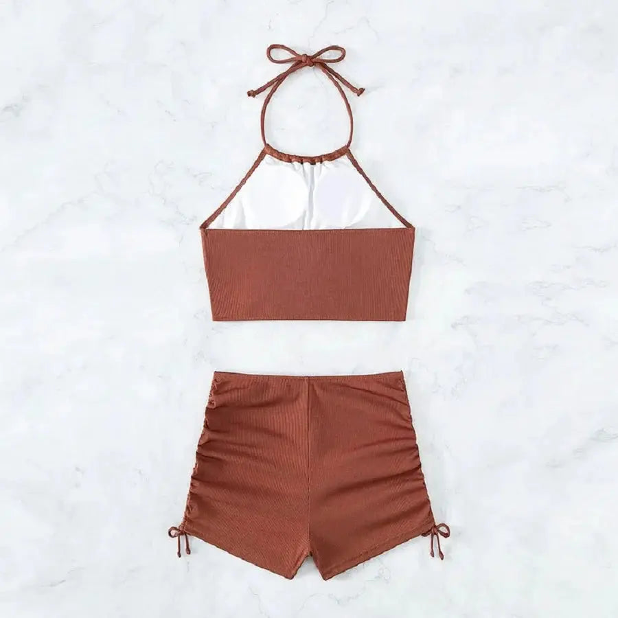 T-Shirts Sexikinis Swim Azul Bikini Set Women's Summer Beach Two-Piece - Premium Fabric