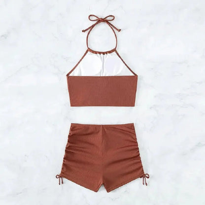 T-Shirts Sexikinis Swim Azul Bikini Set Women's Summer Beach Two-Piece - Premium Fabric