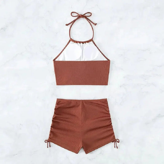 T-Shirts Sexikinis Swim Azul Bikini Set Women's Summer Beach Two-Piece - Premium Fabric
