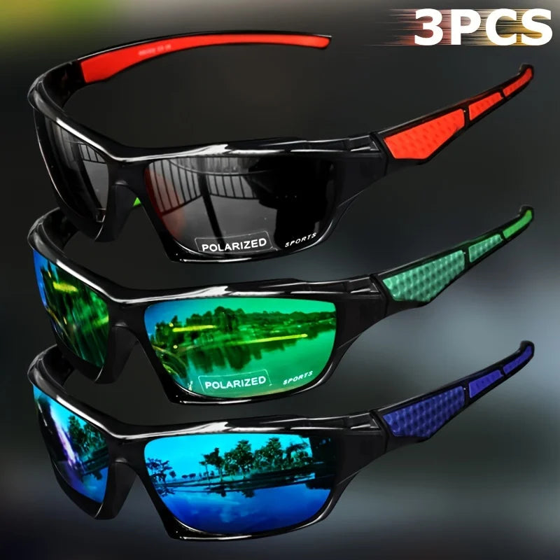 Sports Polarized Sunglasses for Men Lightweight Night Vision Male Shades Cycling Driving Fishing Fashion Mirror Sunglass