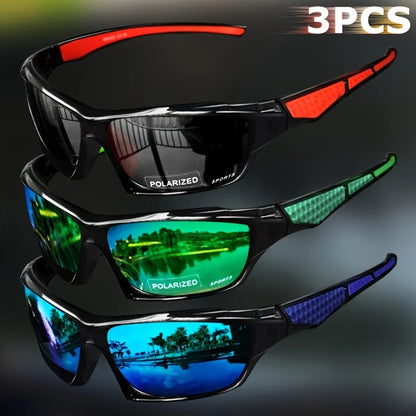 Sports Polarized Sunglasses for Men Lightweight Night Vision Male Shades Cycling Driving Fishing Fashion Mirror Sunglass