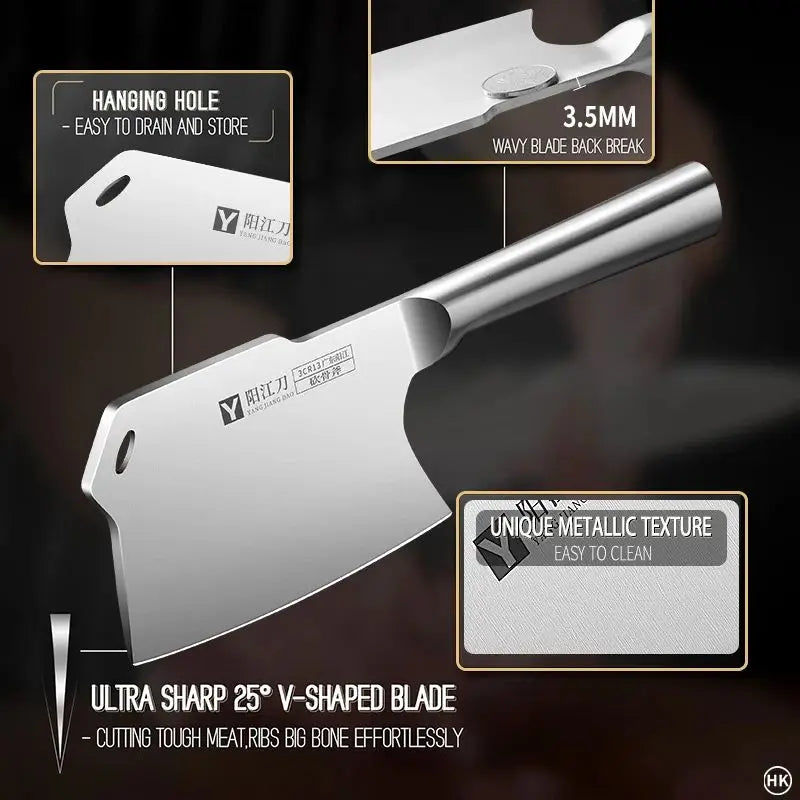 Butcher Special Axe | Chopping Bone Knife |  Splitting Knife For Restaurant | kitchen Bone cutting knife