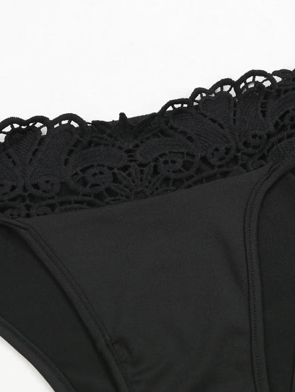 Accessories Sexikinis Swim Black Lace Women's Swimsuit 3-Piece Set Sexy & Stylish