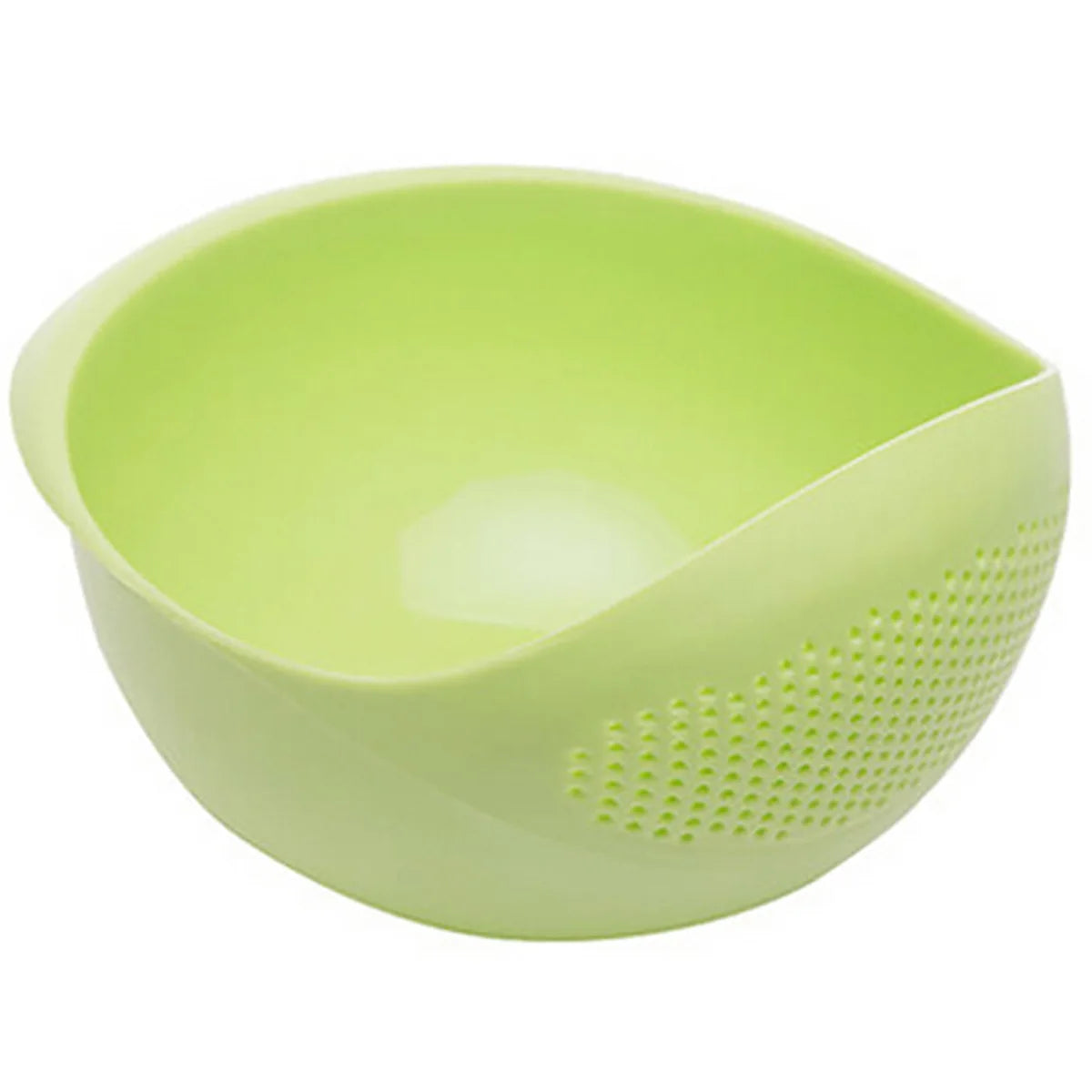 Kitchen Drain Basket Colander with Handle – Double-Layer Rice Washing Bowl, Fruit & Vegetable Strainer