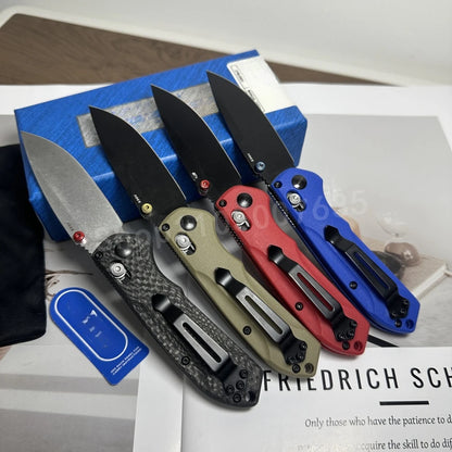 BM 565 Multi-color Nylon Handle Portable Folding Knife D2 Steel Blade Outdoor Camping Tactics EDC Hunting Knife Men's Gift