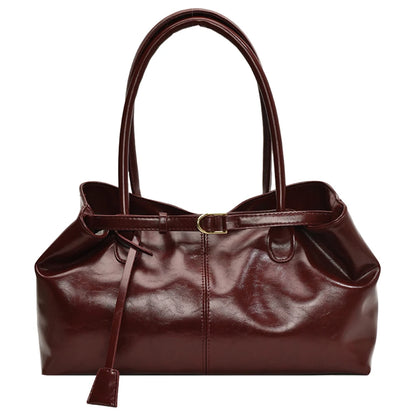 PU Leather Hobo Handbag Slouchy Top Handle Bag Fashion Work Bags Large Satchel Bag for Women Work Shopping Travel