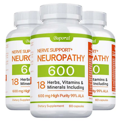Neuropathy Support Supplement 18-in-1 with 1200mg Alpha Lipoic Acid – Nerve Pain Relief for Feet, Hands & Legs – Non-GMO
