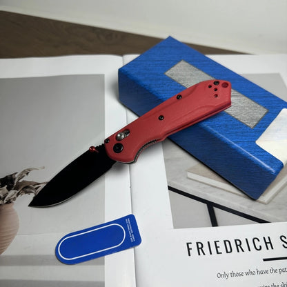 BM 565 Multi-color Nylon Handle Portable Folding Knife D2 Steel Blade Outdoor Camping Tactics EDC Hunting Knife Men's Gift