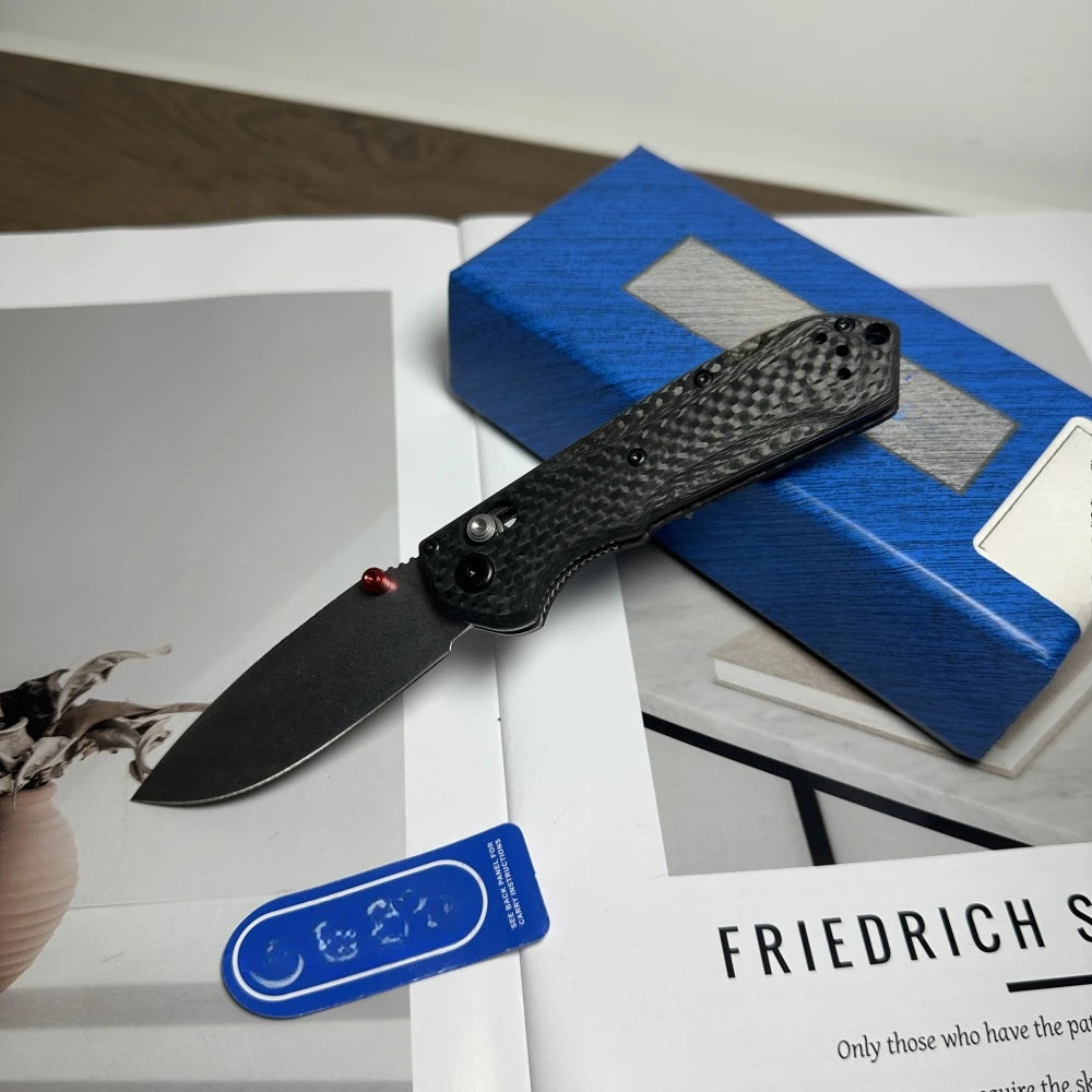 BM 565 Multi-color Nylon Handle Portable Folding Knife D2 Steel Blade Outdoor Camping Tactics EDC Hunting Knife Men's Gift