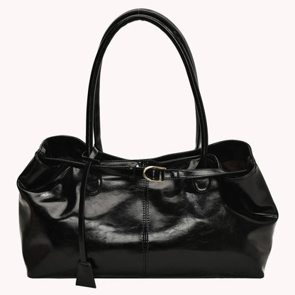 PU Leather Hobo Handbag Slouchy Top Handle Bag Fashion Work Bags Large Satchel Bag for Women Work Shopping Travel