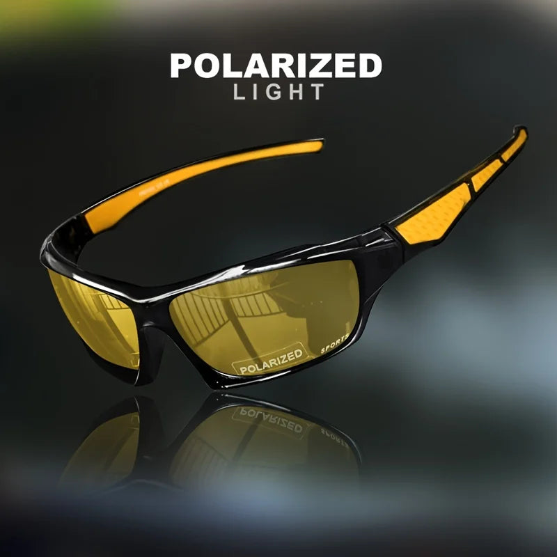 Sports Polarized Sunglasses for Men Lightweight Night Vision Male Shades Cycling Driving Fishing Fashion Mirror Sunglass
