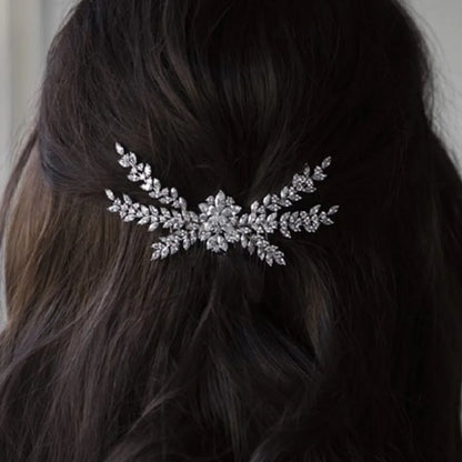 Cubic Zirconia Bridal Hair Comb – Luxury Wedding Headpiece for Bride, Prom & Party