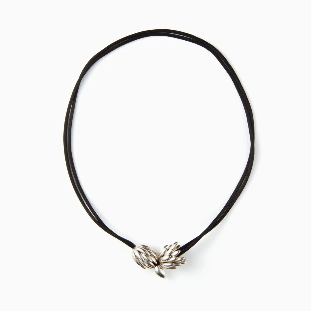 Brass Wheat Tassel Pendant Necklace | Origin Zero