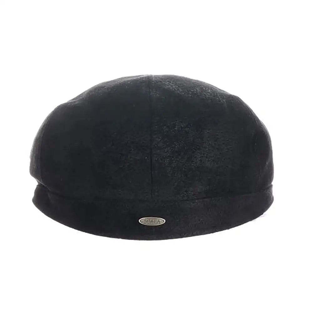 Scala Hood - Leather Flat Cap