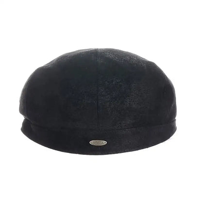 Scala Hood - Leather Flat Cap