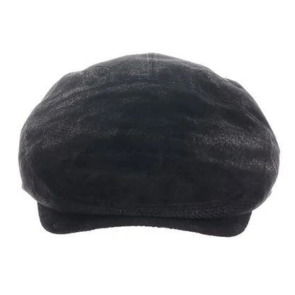 Scala Hood - Leather Flat Cap