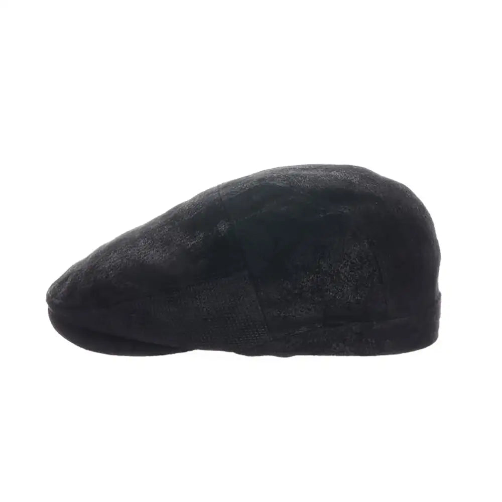 Scala Hood - Leather Flat Cap