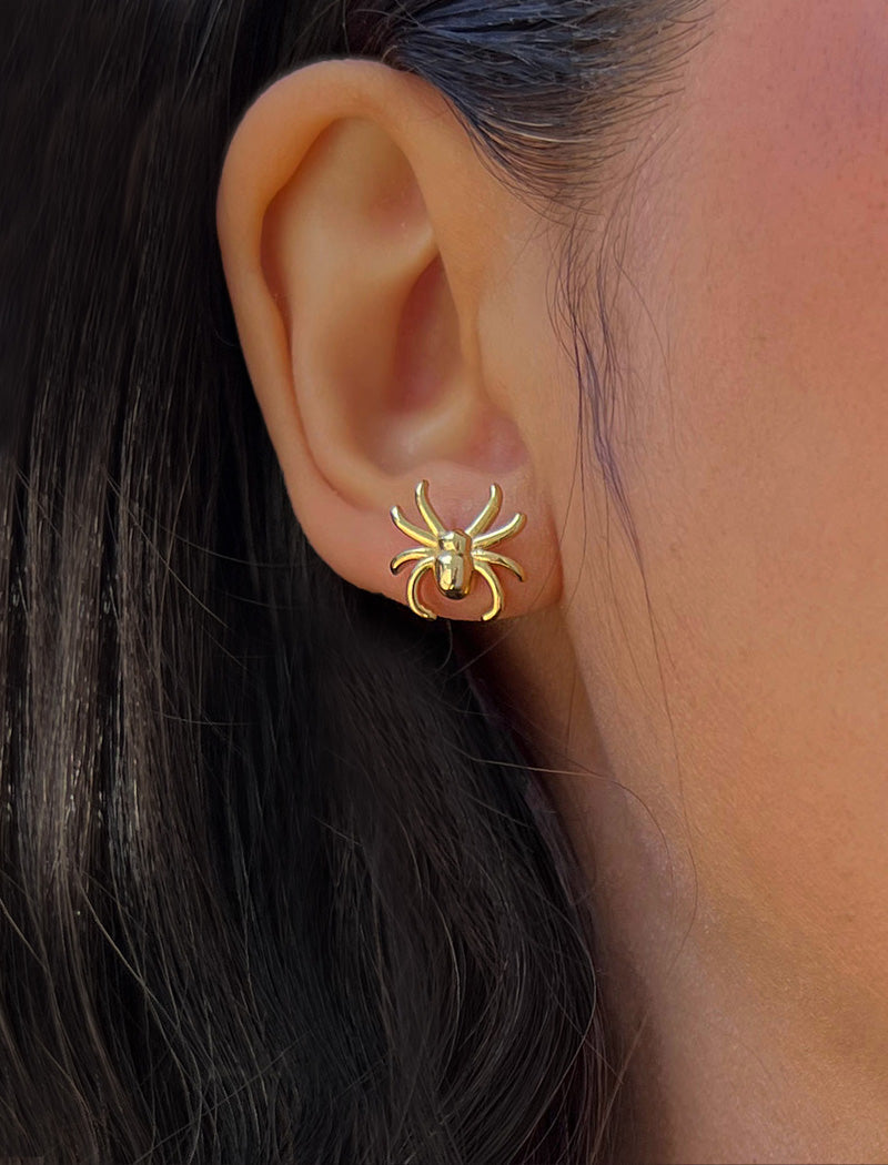 SPIDER Stud Earrings | Sterling Silver
