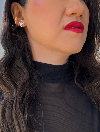 SPIDER Stud Earrings | Sterling Silver